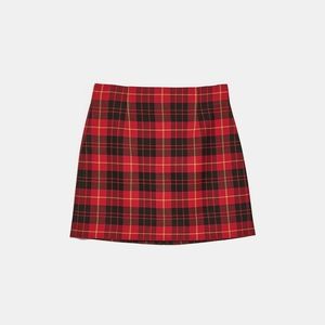 PLAID MINI SKIRT